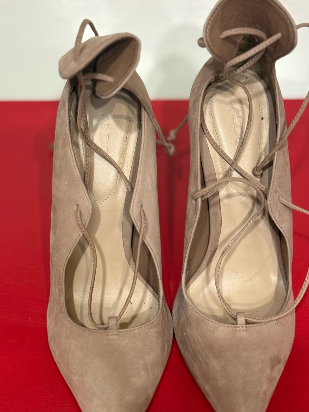 Aldo "Thylia" lace-up pumps.